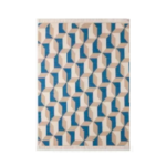 Tapete Kilim azul com pastel -  TPK41