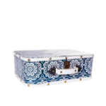 Maletinha Azul com Branco - BAZ01