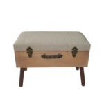 Banqueta Bau Madeira - BT01