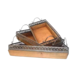 Bandeja Madeira com Ferro P - LM91