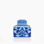 Pote Azul com Branco - CP003