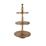 Doceira 3 Andares Madeira Lisa  - DL08