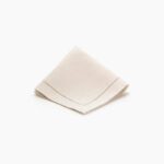 Guardanapo Linho Bege Ponto Ajour - GP02