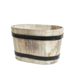 Cachepot Cinza Oval - LM02