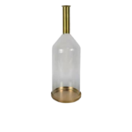 Lanterna Vidro e Dourado - LVD01/2