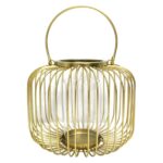 Lanterna Aramada Dourada M - LAD02