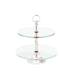 Doceira Prata com Vidros 2 Andares - PRV02