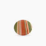 Sousplat Listrado Coral e Verde - S015