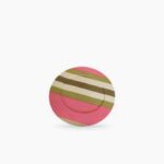 Sousplat Listrado Rosa e Verde - S029