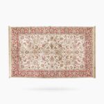 Tapete Belga Bege com Vermelho - TPV03