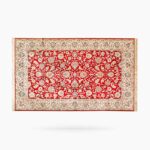 Tapete Belga Vermelho com a Borda Bege - TPV06