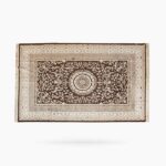 Tapete Belga Marrom Borda Bege - TPV12