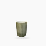 Vaso Vidro Verde Frisos - VVFVG