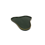 Bandeja Laca Orgânica Única Verde filete dourado BLO02