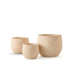 Vaso Bow Drapeado Areia Sand